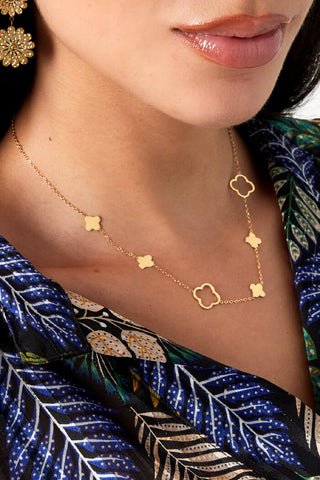 Bijoutheek Collier Klavers open closed