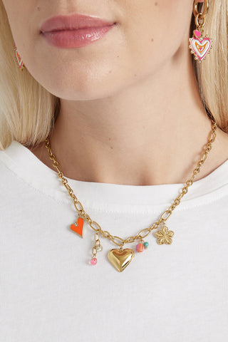 Bijoutheek Collier Bedels Hartjes