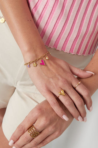 Bijoutheek Armband (Sieraad) Gekleurde Bedels multi