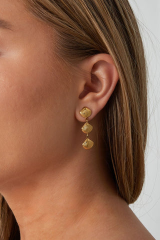 Bijoutheek Oorknoppen 3 Schelpen