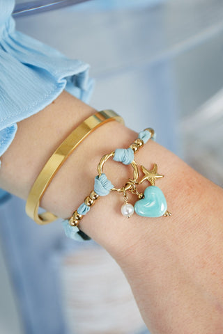 Bijoutheek Armband (Sieraad) Stof Hart