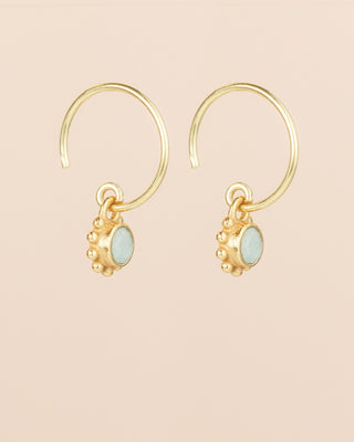 Muja Juma Oorknoppen Firefly amazonite round