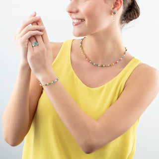 Coeur de Lion Geocube Earring Iconic Nature Chain dopamine