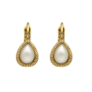 Kopen pearl-white Camps & Camps Oorhangers 1D022