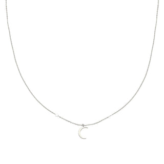 Kopen zilver Yehwang Ketting maan ster