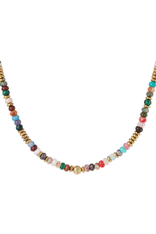 Bijoutheek Necklace multi beads (6mm)