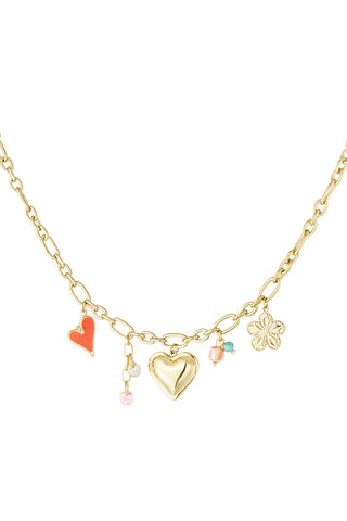Bijoutheek Collier Bedels Hartjes
