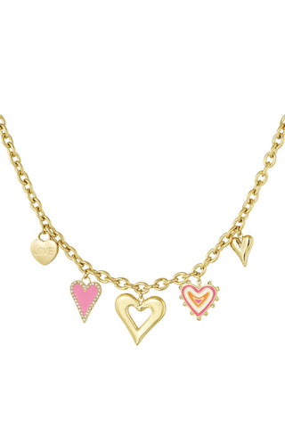 Bijoutheek Collier Bedels Hartjes