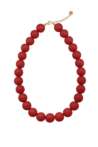 Bijoutheek Collier Grote Kralen 15mm Statement