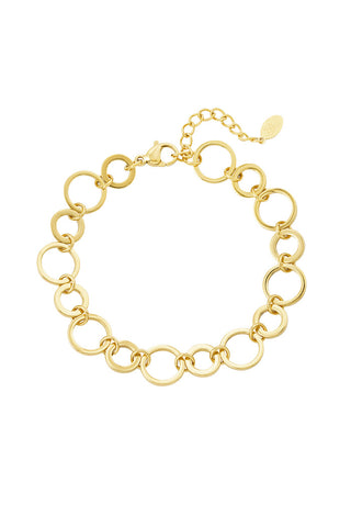 Kopen goud Bijoutheek Armband (Sieraad) Open cirkels