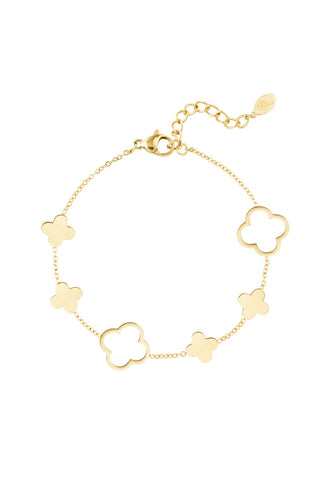 Bijoutheek Bracelet (Jewelry) Clovers open closed