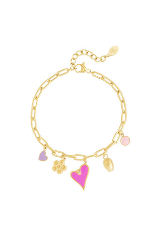Bijoutheek Armband (Sieraad) Gekleurde Bedels multi