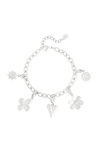 Bijoutheek Armband (Sieraad) Heart Flowers