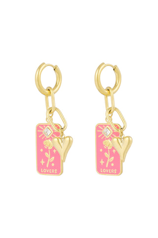 Bijoutheek Oorhangers Rose Lovers