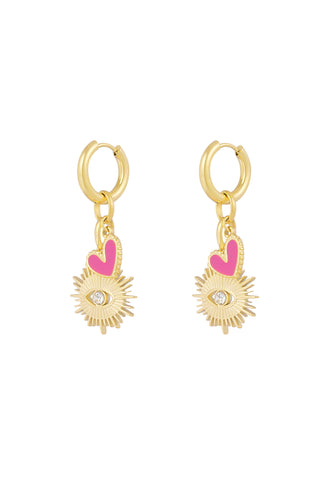 Bijoutheek Oorhangers Hart Oog
