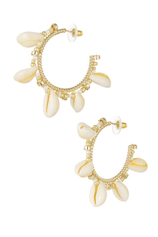 Bijoutheek Oorknoppen Statement schelpen