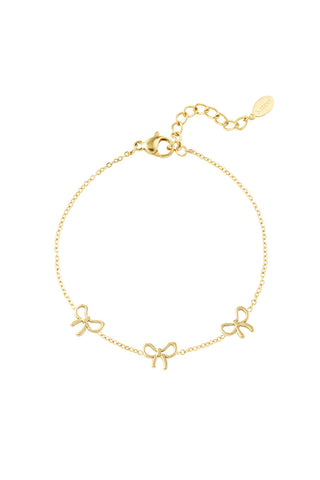 Kopen goud Bijoutheek Armband (Sieraad) 3 Strikjes