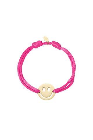 Bijoutheek Armband (Sieraad) Koord Smiley Vriendschap
