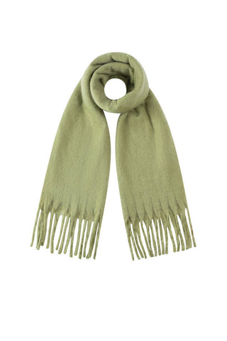Kopen army-green Bijoutheek Sjaal (Fashion) Effen Winter Franjes