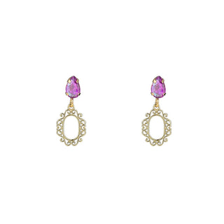 Go Dutch Label Oorknoppen small stone dangle