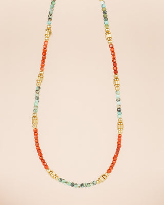 Muja Juma Collier Red Jasper and mixed gemstones