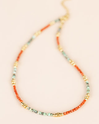 Muja Juma Collier Red Jasper and mixed gemstones