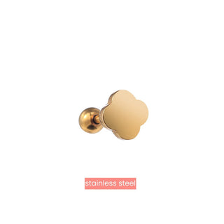 Kopen goud Go Dutch Label Oorknoppen Clover
