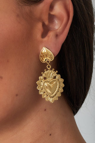 Bijoutheek Oorknoppen Royal Heart