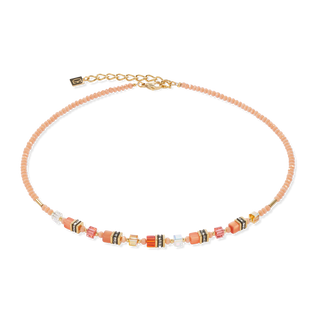 Coeur de Lion Necklace Mini Cubes orange