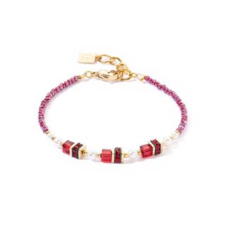 Coeur de Lion Sparkling Princess bracelet gold-red