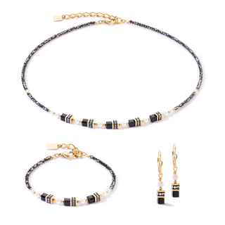 Coeur de Lion Sparkling Princess bracelet gold-black