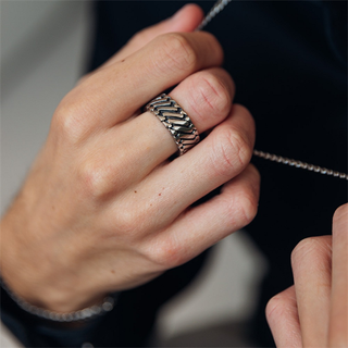 iXXXi Jewelry Herrenring Mattgold (Größe 20-23 mm)