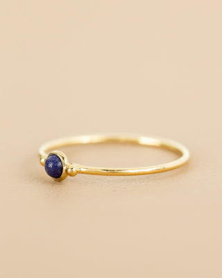 Muja Juma Ring (sieraad) Cricket size 54 lapis lazuli 4mm round