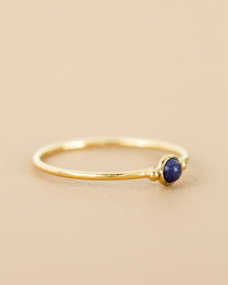 Muja Juma Ring (sieraad) Cricket size 54 lapis lazuli 4mm round
