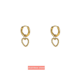 Go Dutch Label Oorknoppen hoop en dot hartje