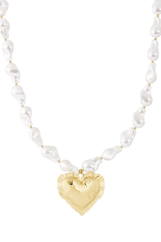 Bijoutheek Collier Pearl Love Hart