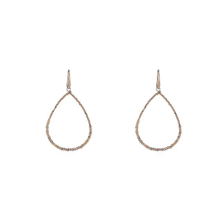 Kopen taupe Go Dutch Label Oorhangers elegant beads drop