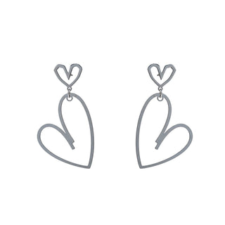 Go Dutch Label Oorhangers 2 open hearts