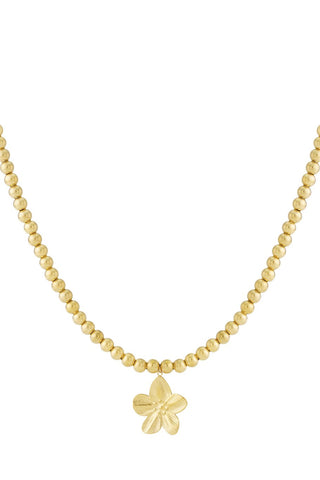 Bijoutheek Collier Ballen Hol Bloem