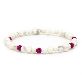 Karma Armband (Sieraad) Spiral Ruby xxs elastic (pink crystal)