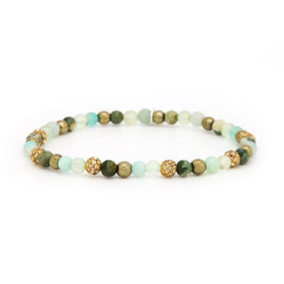 Karma Armband (Sieraad) Spiral WILLOW XXS Elastic (gold crystal)