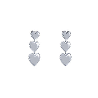 Go Dutch Label Oorknoppen hearts dangle