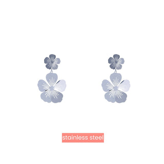 Kopen zilver Go Dutch Label Oorhangers cut our flowers