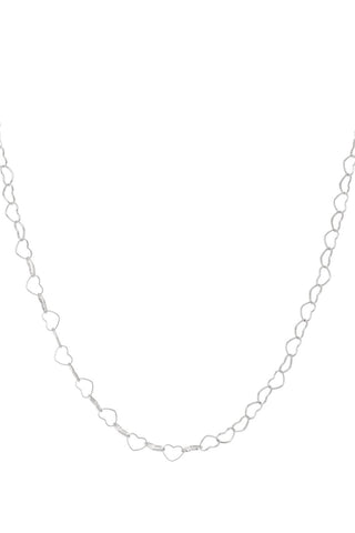 Kopen zilver Bijoutheek Collier Hart Schakel