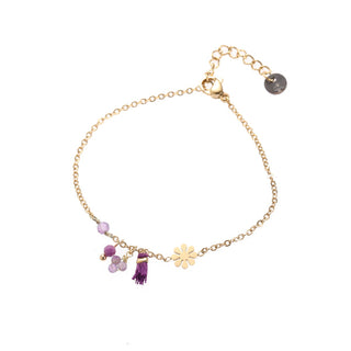 Go Dutch Label Armband Blumenquaste Gold