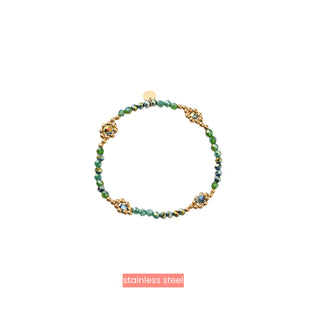 Day&Eve by Go Dutch Label Armband (Sieraad) Elastisch Bloemen Kralen