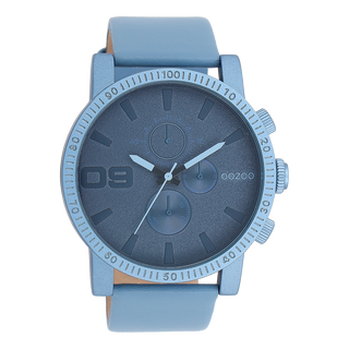 Kopen blauw Oozoo Horloge met leren band (48mm)