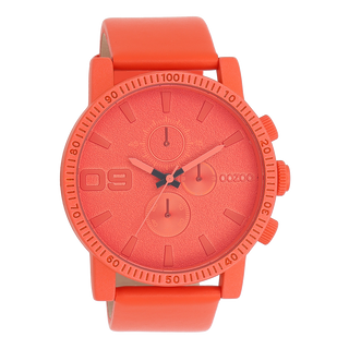 Kopen rood Oozoo Horloge met leren band (48mm)