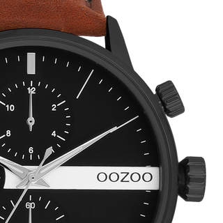 Oozoo Horloge-C11223 cognac (45mm)