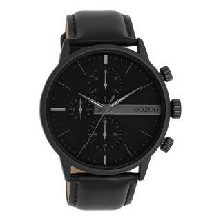 Oozoo Horloge-C11224 zwart (45mm)